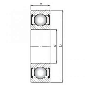 110 mm x 170 mm x 28 mm  ISO 6022 ZZ deep groove ball bearings