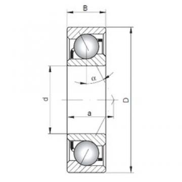 110 mm x 170 mm x 28 mm  Loyal 7022 A angular contact ball bearings