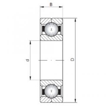 ISO Q205 angular contact ball bearings