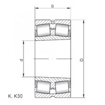 220 mm x 400 mm x 108 mm  ISO 22244 KW33 spherical roller bearings