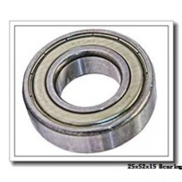 25 mm x 52 mm x 15 mm  KBC 6205UU deep groove ball bearings