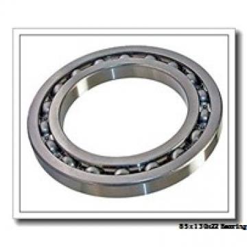 85 mm x 130 mm x 22 mm  NTN 7017 angular contact ball bearings