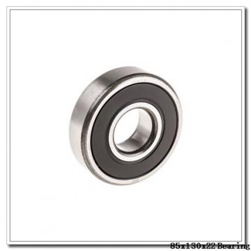 85 mm x 130 mm x 22 mm  NSK QJ1017 angular contact ball bearings